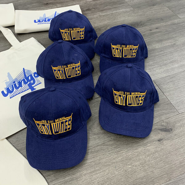 NÓN LƯỠI TRAI MÀU XANH ĐEN THÊU LOGO CITY WINGS